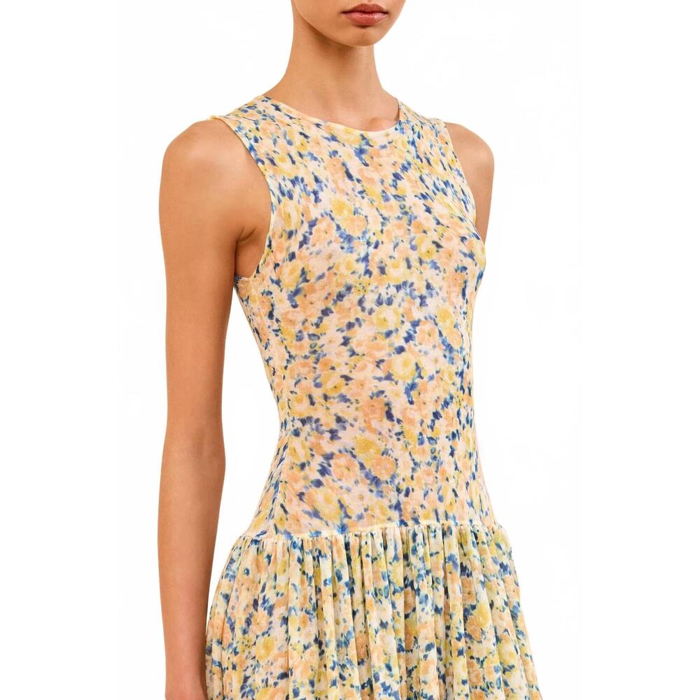 NEW ULLA JOHNSON leia knit dress in daffodil - Picture 4 of 4